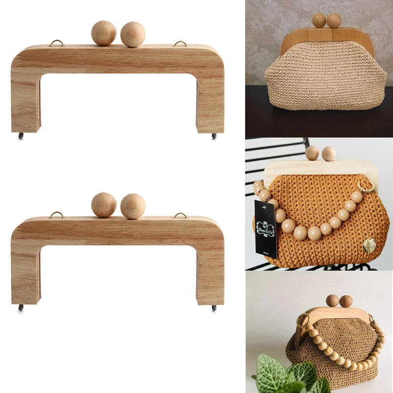 Wooden Clutch Wallet Frame with Closure
