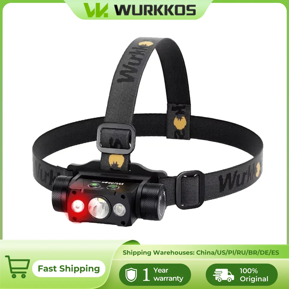 مصباح رأس Wurkkos HD50 القابل لإعادة الشحن