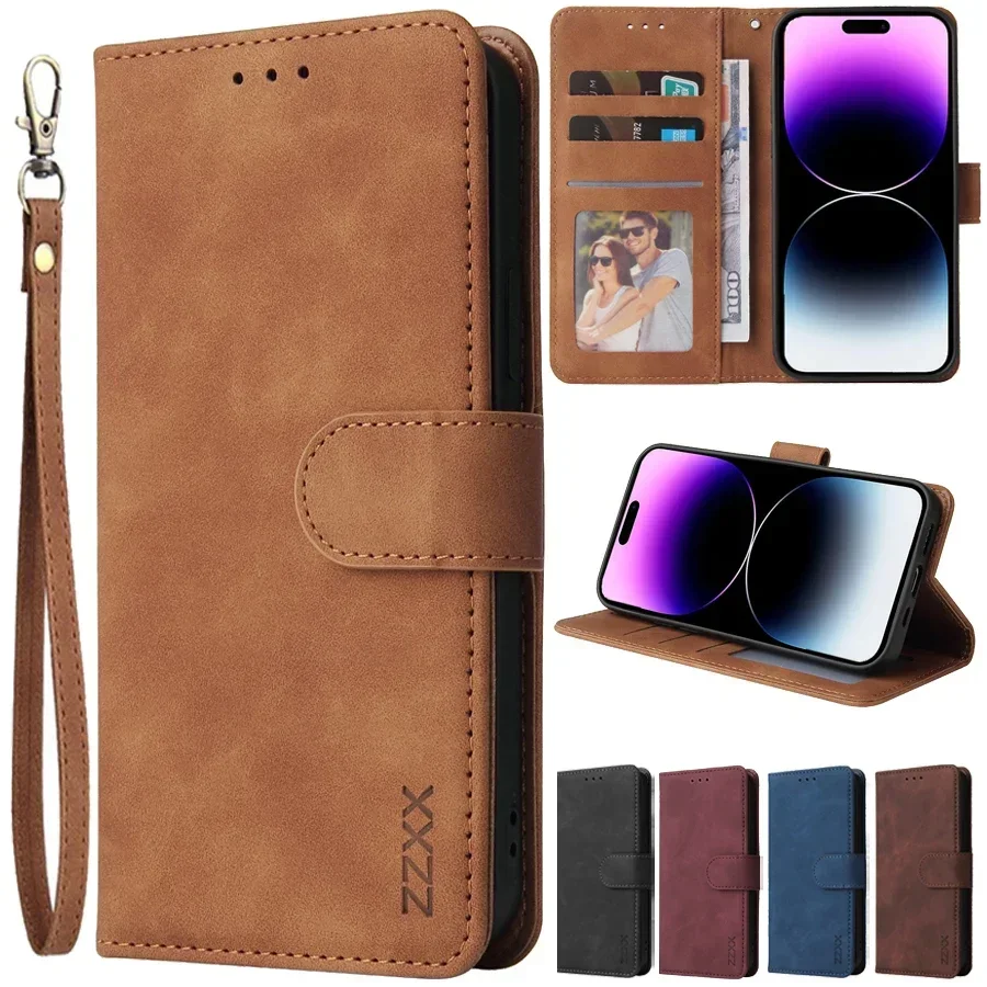 ZZXX Leather Wallet Case for iPhone Models